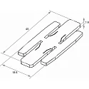Rutec Projekt Profiel connector VARDAFLEX PLATIN SVQ/TVQ, rvs