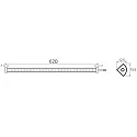 Rutec Projekt Lichtstrip VARDAFLEX NINQE PLUS - FRIDGE&FREEZER - 625MM stijf, schakelbaar IP54, wit  6W 728lm 5800K 120° CRI >80 62.5cm