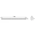Rutec Projekt Lichtstrip VARDAFLEX NINQE DOUBLE - FRIDGE&FREEZER - 1180MM stijf, schakelbaar IP54, wit  22W 2580lm 5800K 180° CRI >80 118cm