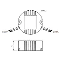 Rutec Projekt LED besturingsprogramma 350MA / 8-12W rond, met open kabel, constante stroom, dimbaar, blauw