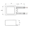 Rutec Projekt LED driver 600MA / 1.8W-6.6W / ACTIVE PFC current constant, switchable, blue