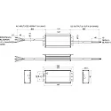 LED besturingsprogramma 186-277V AC/DC / 24V / 150W spanningsconstante, schakelbaar, aluminium