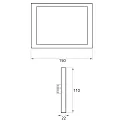 Rutec Projekt Aanraakpaneel LCD RGB DMX TOUCHSCREEN 5 Kanaal, DMX-stuursignaaluitgang