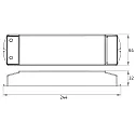 Rutec Projekt Dimmer KNX ACTOR 24V 100W 4 Kanaal, KNX bestuurbaar, blauw