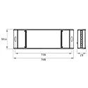 Rutec Projekt Dimmer DMX 512 ACTOR / 350MA / 960W / 5 COLOUR 4 Kanaal, DMX bestuurbaar, blauw
