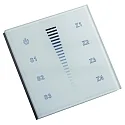 Aanraakpaneel 4 ZONES SINGLE COLOUR DMX TOUCH GLASS 4 Kanaal, DMX-stuursignaaluitgang, wit