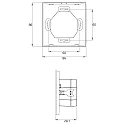 Rutec Projekt Aanraakpaneel 4 ZONES SINGLE COLOUR DMX TOUCH GLASS 4 Kanaal, DMX-stuursignaaluitgang, wit