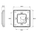 Rutec Projekt Radio wandschakelaar 1 ZONE RF SINGLE COLOUR 1 Kanaal, met uitgang voor radiobesturingssignaal (RF), wit