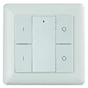 radio wall switch 2 ZONE RF SINGLE COLOUR 2 channel, with output for radio control signal (RF), white