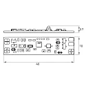 Rutec Projekt dimmer PROXI SELECT / VARDAFLEX ALU-CV GESTURE CONTROL 2-fold, CCT Switch, tunable white, controllable with gestures