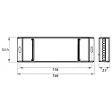 Rutec Projekt Schakelaar-actuator ZIGBEE 12V/24V 240W/480W DOUBLE COULOUR 2X2 2-voudig, 2 Kanaal, ZigBee aanstuurbaar, blauw