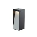 Oplaadbare zonnelamp MILIO FULL met sensor IP65, grafietgrijs