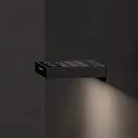 SIGOR Oplaadbare zonnelamp ALA WALL met sensor IP65, grafietgrijs