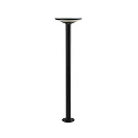 Oplaadbare zonnelamp KEOPE GROUND met sensor IP65, grafietgrijs