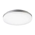 LED Ceiling luminaire CIRCEL, Ø40cm / height 6.3cm, 38W 3000K 2600lm, IP20, silver