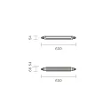 SIGOR Armatuur voor vochtige ruimten TRICOLOUR IP65, wit 