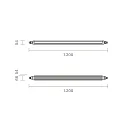 SIGOR Armatuur voor vochtige ruimten TRICOLOUR IP65, wit 