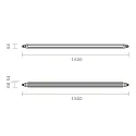 SIGOR Armatuur voor vochtige ruimten TRICOLOUR IP65, wit 