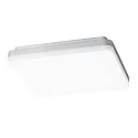 LED Ceiling luminaire SQUARE, 26 x 26 x 4.3cm, IP20, 29W 3000K 1850lm, white matt / silver