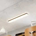 SIGOR Plafondarmatuur PLANK IP54, zilver dimbaar