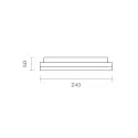 SIGOR Plafondarmatuur CIRCEL 27 met bewegingsmelder IP54, zilver 