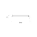 SIGOR Opbouw armatuur SQUARE 27 IP54, zilver 
