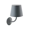 Wandarmatuur voor buitenshuis NUPARA met lampenkap IP65, antraciet, gepoedercoat