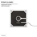SIGOR battery table lamp NUTALIS 10X10CM cube shape, CCT Switch, with touch dimmer, with charger IP54, snow white dimmable