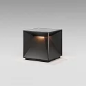 SIGOR Tafellamp op batterijen NUTALIS 10X10CM Cubusvorm, CCT Switch, met Touch-Dimmer, met Lader IP54, nacht zwart dimbaar
