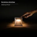 battery table lamp NUTALIS MINI 8X8CM cube shape, CCT Switch, with touch dimmer, with charger, with wall mount IP54