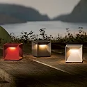battery table lamp NUTALIS MINI 8X8CM cube shape, CCT Switch, with touch dimmer, with charger, with wall mount IP54