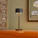 SIGOR Tafellamp op batterijen VELUNA up / down, CCT Switch, Set van 1, met Touch-Dimmer IP44, nacht zwart dimbaar