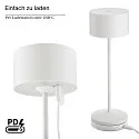 SIGOR Tafellamp op batterijen VELUNA up / down, CCT Switch, Set van 1, met Touch-Dimmer IP44, sneeuwwitje dimbaar