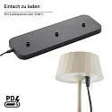 battery table lamp FACETTA down, CCT Switch, set of 3, with touch dimmer IP44, dune beige dimmable