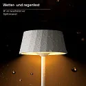 battery table lamp FACETTA down, CCT Switch, set of 3, with touch dimmer IP44, dune beige dimmable