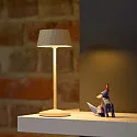 battery table lamp FACETTA down, CCT Switch, set of 3, with touch dimmer IP44, dune beige dimmable