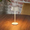 battery table lamp FACETTA down, CCT Switch, set of 3, with touch dimmer IP44, dune beige dimmable