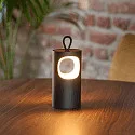 SIGOR Tafellamp op batterijen LUNARI met USB-Aansluiting, CCT Switch, met Handvat, met Touch-Dimmer IP44, mat, nacht zwart dimbaar