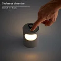 SIGOR Tafellamp op batterijen LUNARI met USB-Aansluiting, CCT Switch, met Handvat, met Touch-Dimmer IP44, mat, nacht zwart dimbaar