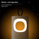 SIGOR Tafellamp op batterijen LUNARI met USB-Aansluiting, CCT Switch, met Handvat, met Touch-Dimmer IP44, mat, nacht zwart dimbaar