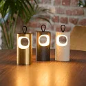 SIGOR Tafellamp op batterijen LUNARI met USB-Aansluiting, CCT Switch, met Handvat, met Touch-Dimmer IP44, mat, nacht zwart dimbaar