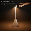 SIGOR battery table lamp NUDROP CCT Switch, with touch dimmer IP54, dune beige dimmable