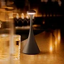 SIGOR Tafellamp op batterijen NUDROP MINI CCT Switch, met Touch-Dimmer IP54, nacht zwart dimbaar