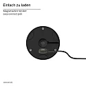 SIGOR Tafellamp op batterijen NUDROP MINI CCT Switch, met Touch-Dimmer IP54, nacht zwart dimbaar