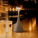 SIGOR Tafellamp op batterijen NUDROP MINI CCT Switch, met Touch-Dimmer IP54, grafietgrijs dimbaar