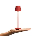 SIGOR battery table lamp NUINDIE POCKET USB-C up / down, with USB connection, CCT Switch, with touch dimmer IP54, fire red dimmable