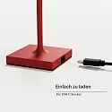 SIGOR battery table lamp NUINDIE POCKET USB-C up / down, with USB connection, CCT Switch, with touch dimmer IP54, fire red dimmable