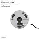 SIGOR Tafellamp op batterijen NUFLAIR CCT Switch, met aanraakdimmer, gebrüllt IP54, mist grijs dimbaar
