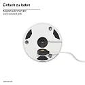 SIGOR Tafellamp op batterijen NUFLAIR CCT Switch, met aanraakdimmer, gebrüllt IP54, sneeuwwitje dimbaar