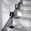 SIGOR battery table lamp NUINDIE USB-C up / down, with USB connection, CCT Switch, with touch dimmer IP54, night black dimmable
